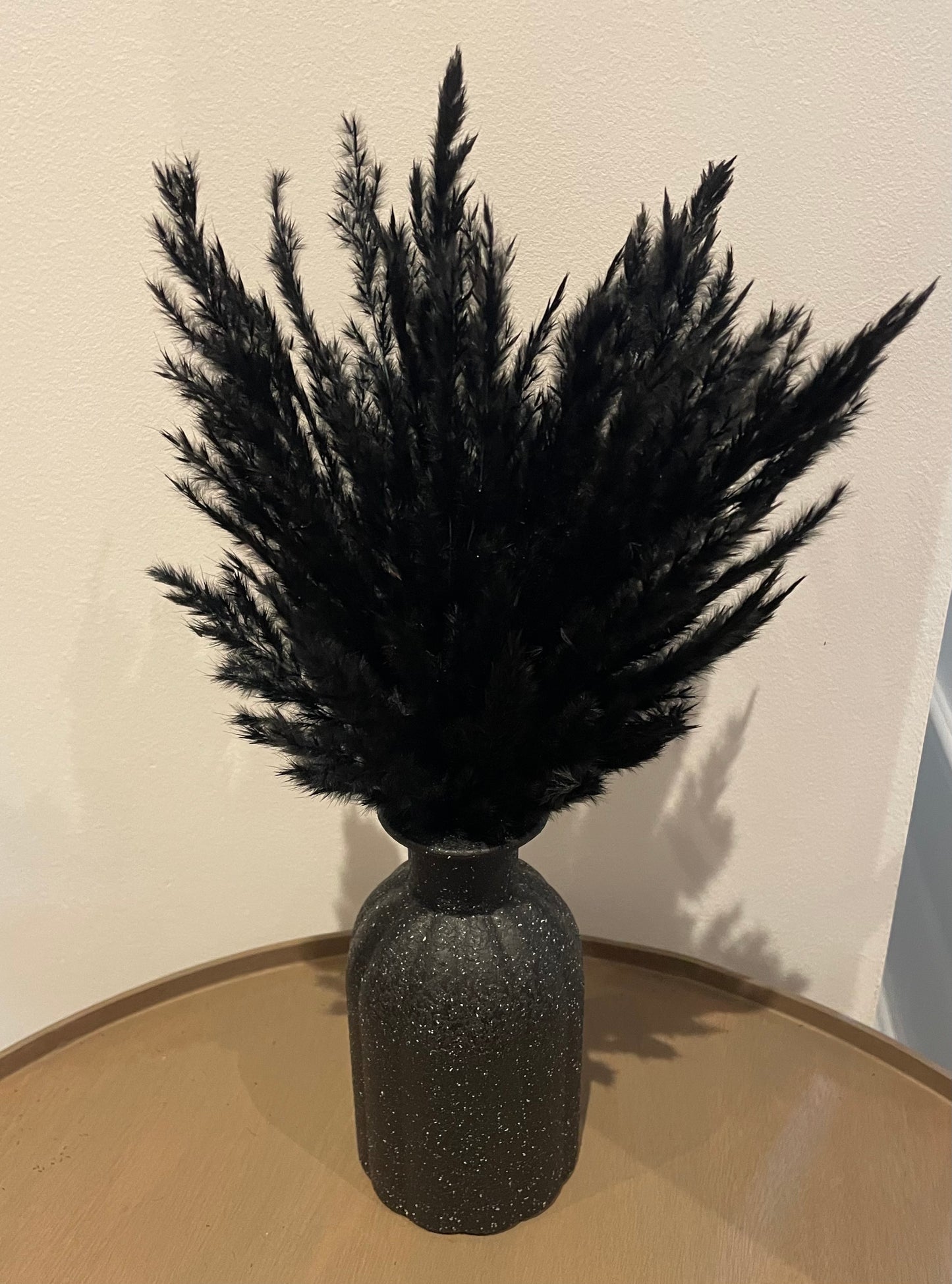 Black Mini Pampas and Vase